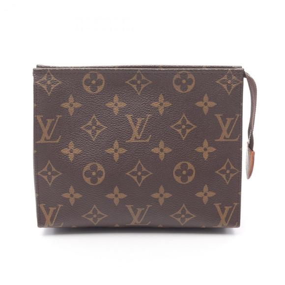 LOUIS VUITTON Brown Monogram Pouch - Picture 1 of 12